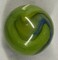 Toe Breaker 50mm (2") MERMAID Green/Blue Swirl Marbles glass Toebreaker HUGE